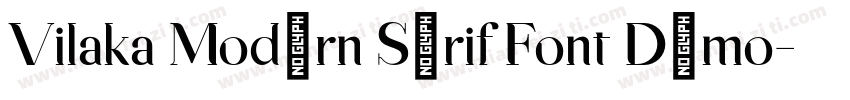 Vilaka Modern Serif Font Demo字体转换
